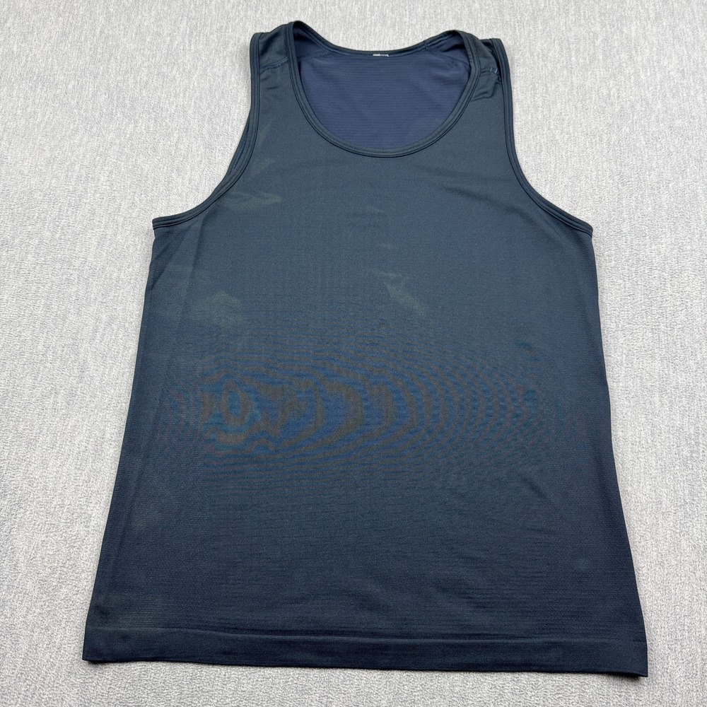 Lululemon Shirt Mens Small Blue License To Train Tank Top Athletic Workout Gym